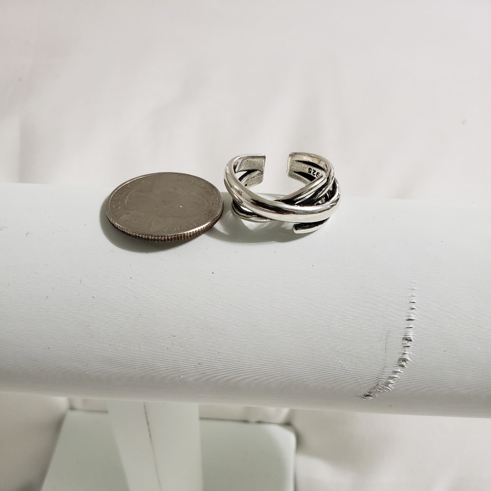 Sterling Silver (925) Multi -Layer Ring - image 1